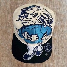 UNC North Carolina Tar Heels Big Logo Rare Custom Snapback Hat Cap Two Tone picture