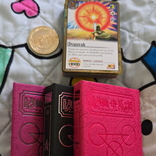 Bandai Zatch Bell The Card Battle 1st Ed 2005 English lot w/ 2 binders coin picture
