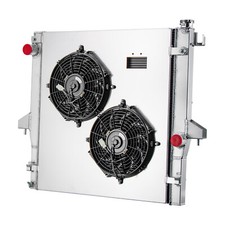 4-Row Radiator Shroud Fan For 2003-10 2009 Dodge Ram 2500 3500 5.9L 6.7L Cummins picture