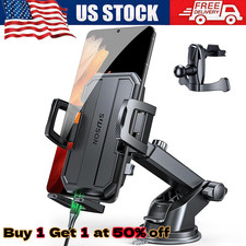 Foldable Car Phone Mount Strong Suction Holder Dashboard Center Console Stand US picture