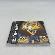 The Simpson's Wrestling PS1 PlayStation 1 Complete w/ Manual CIB Tested picture