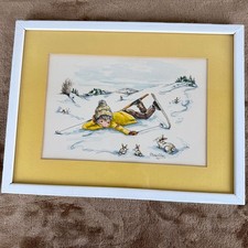 Hattie Saville Original Watercolor Signed 