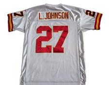 Vintage Larry Johnson Kansas City Chiefs Reebok Stitched NFL Jersey Mens 50 picture