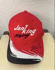 Vintage Jan King Racing snapback hat signed picture
