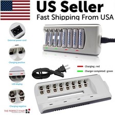 8 Slot Battery Charger For Ni-MH Ni-CD AA AAA Rechargeable Batteries Fast Charge picture