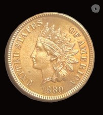 1880 Indian Head Cent - BRILLIANT UNCIRCULATED RED GEM -  picture