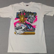 Vtg Bill Elliott Shirt Mens L NASCAR Racing ‘85 ‘88 Winston Cup Single Stitch  picture
