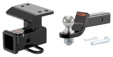 CURT Trailer Hitch Tow Kit 2in Receiver, 2in Ball Mount, Pin & Clip - 13133 picture