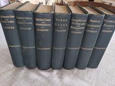 Antique Books-1885 Charles Dickens-Library Edition 7 Vol. John B Alden Publisher picture