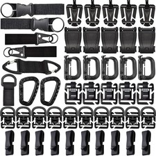 MOLLE Accessories Kit, Tactical Gear Organization Set with One Size, Black picture