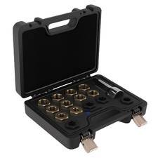 16-Piece Axle Spindle Thread Chaser Set, Thread Rethreading Restorer Tool Metric picture