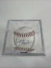 Brett Butler LA Dodgers Signed National League Game Baseball - NO COA - Read picture