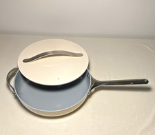 NEW Caraway  Sauté Pan 4.5 qt Non-Stick Ceramic Pan w/ Lid 12in picture