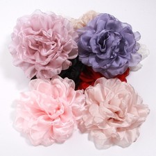 15.5cm High Quality Large Soft Organza Stereoscopic Flower for Brooch Clothing A picture