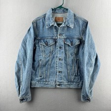 Vinage Levis Denim Jacket Mens 42L Type 3 Trucker 70506 80s Made in USA picture
