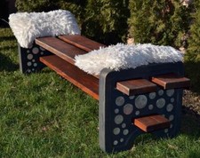 Concrete mold Bench leg for concrete cement ABC plasticmold sold 1 piece B05 picture