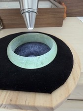 Natural Grade A Burmese Lake Green Jadeite Bangle picture