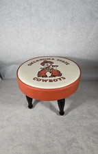 RARE Vintage OSU Oklahoma State COWBOYS Foot Stool Pistol Pete NCAA 15