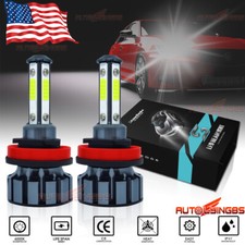 4-Sides H11 LED Headlight Kit Low Beam Bulb Super Bright 6500K White 1000000LM picture