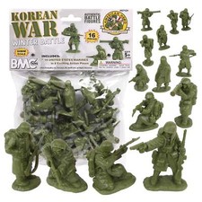 BMC CTS Classic Toy Soldiers Korean War Winter US Plastic Army Men Figures 1:30 picture
