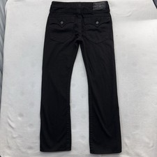 Vintage True Religion Ricky Jeans Y2K Mens 34x32 Black Flap Pocket Denim Skater picture