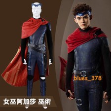 Agatha All Along Wiccan Cosplay Battle Suit Teen William Maximoff Costume Crown picture