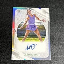 2026 Topps Chrome Tennis Emma Navarro Refractor Auto On Card Autograph  picture