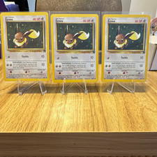 Vintage WOTC Pokemon TCG 2000 Team Rocket Eevee 55/82 English Unlimited x3 Cards picture