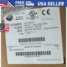 22C-D260A103 New AB 22CD260A103 PowerFlex 400 132kW 200HP AC Drive picture