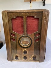 Vintage ‘37 Philco Tombstone Model 37-89 Repaired Working. picture