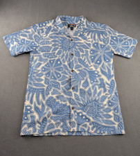 Patagonia Tidal Threads Camp Shirt Mens L Pataloha Bees Flowers Blue NWOT picture