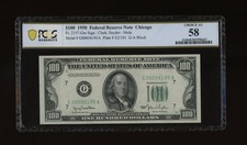 DBR 1950 $100 FRN Chicago Mule Fr. 2157-Gm PCGS-B 58 Serial G00056195A picture