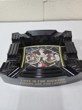 Drew Estate Deadwood Ladies Ashtray, Crazy Alice Fat Bottom Betty Leather Rose  picture