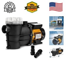 Durable 3/4HP Self-Priming Above Ground Pool Pump with Transparent Filter picture