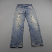 Vintage Levis Jeans Mens 32x34 Redline Selvedge Denim 501 Distressed USA 70s picture