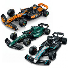 Technic 1:8 Pearl Paint F1 RaceCar Building Blocks Set MOC Collectible Boys Gift picture