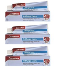 Canesten Anti-Fungal Cream | Relieves Itching, Ring Shaped Rash, Scaling 30g X 3 picture