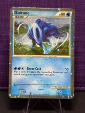 Suicune *DOUBLE SWIRL* HGSS21 HeartGold & SoulSilver Black Star Promo Pokemon LP picture