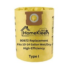 VacBagsUSA High Efficiency Filter Bag for 90672 Type I fits 10-14 Gallon Shop Va picture