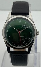 Fabulous HMT Pilot Automatic Green Dial Working Condition Men's Wristwatch picture