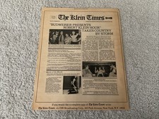 KISS GENE ACE 1979BUDWEISER PRESENTS ROBERT KLEIN HOUR VINTAGE POSTER TYPE AD picture