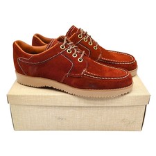 James Pepper Vintage 60s 70s Moc Toe Oxford Shoes Mens 6D Rust Suede Deadstock picture