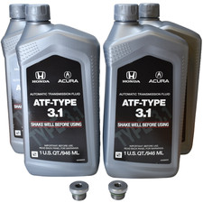Honda 08268-P99-4EDAD ATF-Type 3.1 and 06237-5J4-010 Screw Plug– (4 Quarts KIT) picture