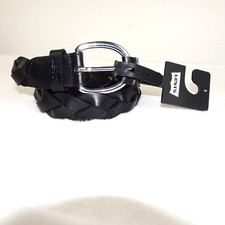 Levi's Braided Casual Belt Men's Size S Black Leather picture