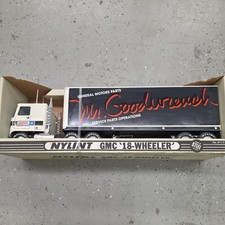 vintage NYLINT toy semi-truck 18 wheeler truck Mr Goodwrench MIB pressed steel picture