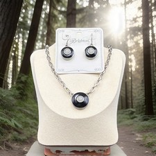 Brighton Meridian Eclipse Necklace & Earrings Set Crystal JA9362 picture