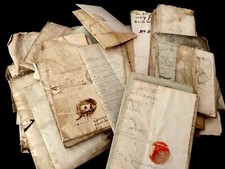 ANTIQUE LETTER 1700s picture
