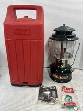 Vintage Coleman CLX 290-700 Double Mantle Lantern w/ Red Case Dated 03/84 picture
