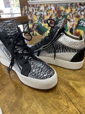 Giuseppe Zanotti Men’s 43 High Top Sneakers. Leather. Italy.metallic  picture