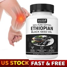 NEW Purely Nutrient -Ethiopian Black Seed Oil Softgels 4.64% Thymoquinone picture